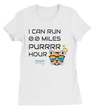 0.0 Miles Purrrr Hour Womens Favourite T-Shirt