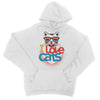 I Love Cats College Hoodie