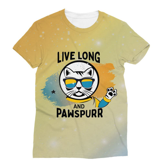 Live Long & Pawspurr Sublimation T-Shirt