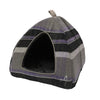 Camden Pyramid Bed (40x40x40cm) Purple Check (SRP £29.99)