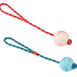 Gor Rubber Rope Ball Small (6.4cm) Pink/Blue (SRP £4.49)