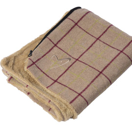 Premium Comfy Cushion Cover Medium Beige Check (SRP £16.49)