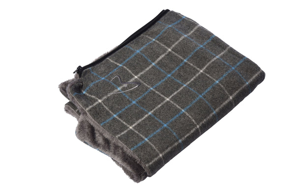 Premium Comfy Cushion Cover Large Grey Check (SRP £25.99)