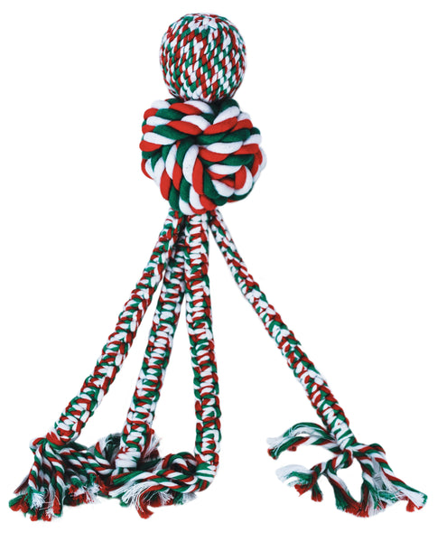 Kong Holiday Wubba Weave w/Rope Large (SRP £8.79)