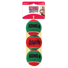 Kong Holiday SqueakAir Balls 3pk Md (SRP £3.75)