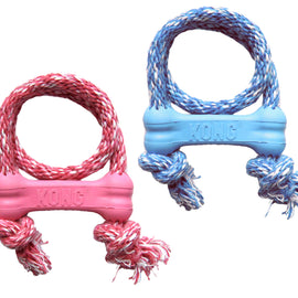Kong Puppy Goodie Bone w/Rope X-Small Blue/Pink (SRP £4.59)