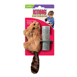 Kong Cat Refillable Catnip Beaver (17cm)  (SRP £3.55)