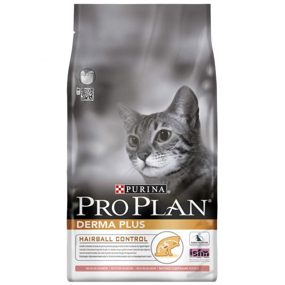 Purina Pro Plan Adult Cat Derma Plus Hairball Control with Salmon Dry 3g