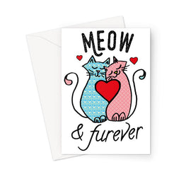 Meow & Furever Greeting Card