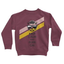 Purr On Kids Sweatshirt