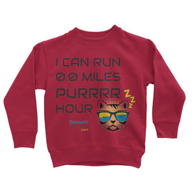 0.0 Miles Purrrr Hour Kids Sweatshirt