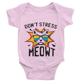 Don't Stress Meowt Baby Bodysuit