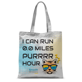 0.0 Miles Purrrr Hour Sublimation Tote Bag